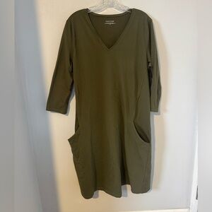 Eileen Fisher Organic Cotton Blend Tunic Dress